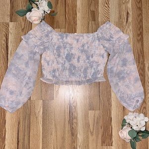 Le Lis Tie Dye Crop Top